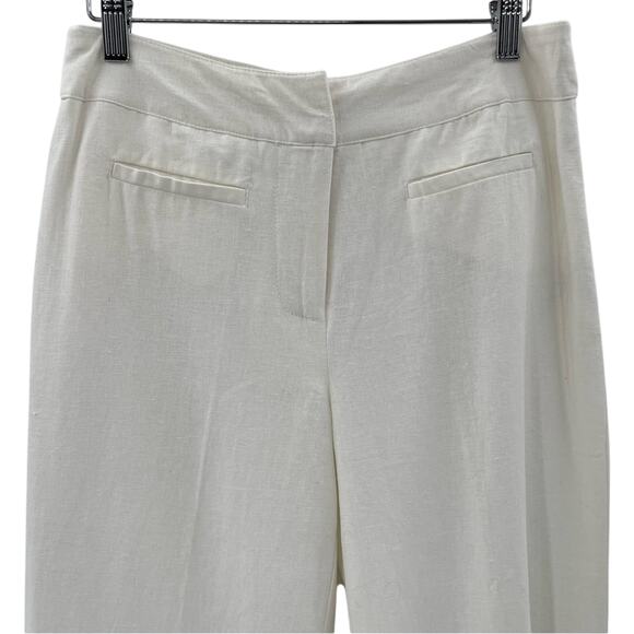 Chadwick’s Linen Wide Leg Pants Contoured High Waist Lined Pants Trousers Size 4 - Picture 4 of 12